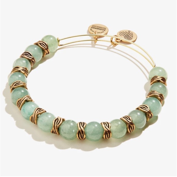 💚ALEX AND ANI💚Aventurine Beaded Bangle
in Rafaelian Gold/Like New - Picture 1 of 7